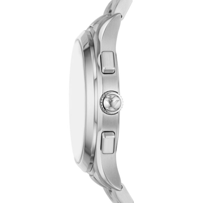 Emporio Armani Paolo Chronograph Green Dial Silver Steel Strap Watch For Men - AR11529 - Image 3